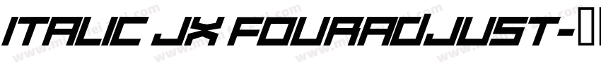 italic JX fouradjust字体转换